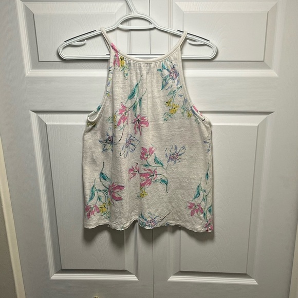 RACHEL Rachel Roy Cream Pleated Tank Top - Picture 3 of 7